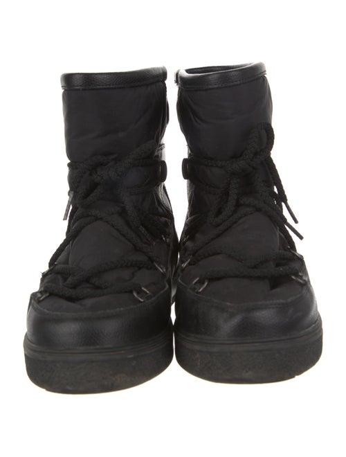 Moncler Nylon Lace-Up Boots