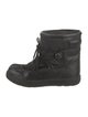Moncler Leather Lace-Up Boots