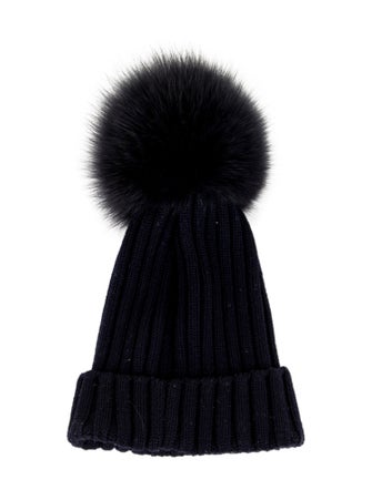 Moncler For Fur Pom-Pom Beanie