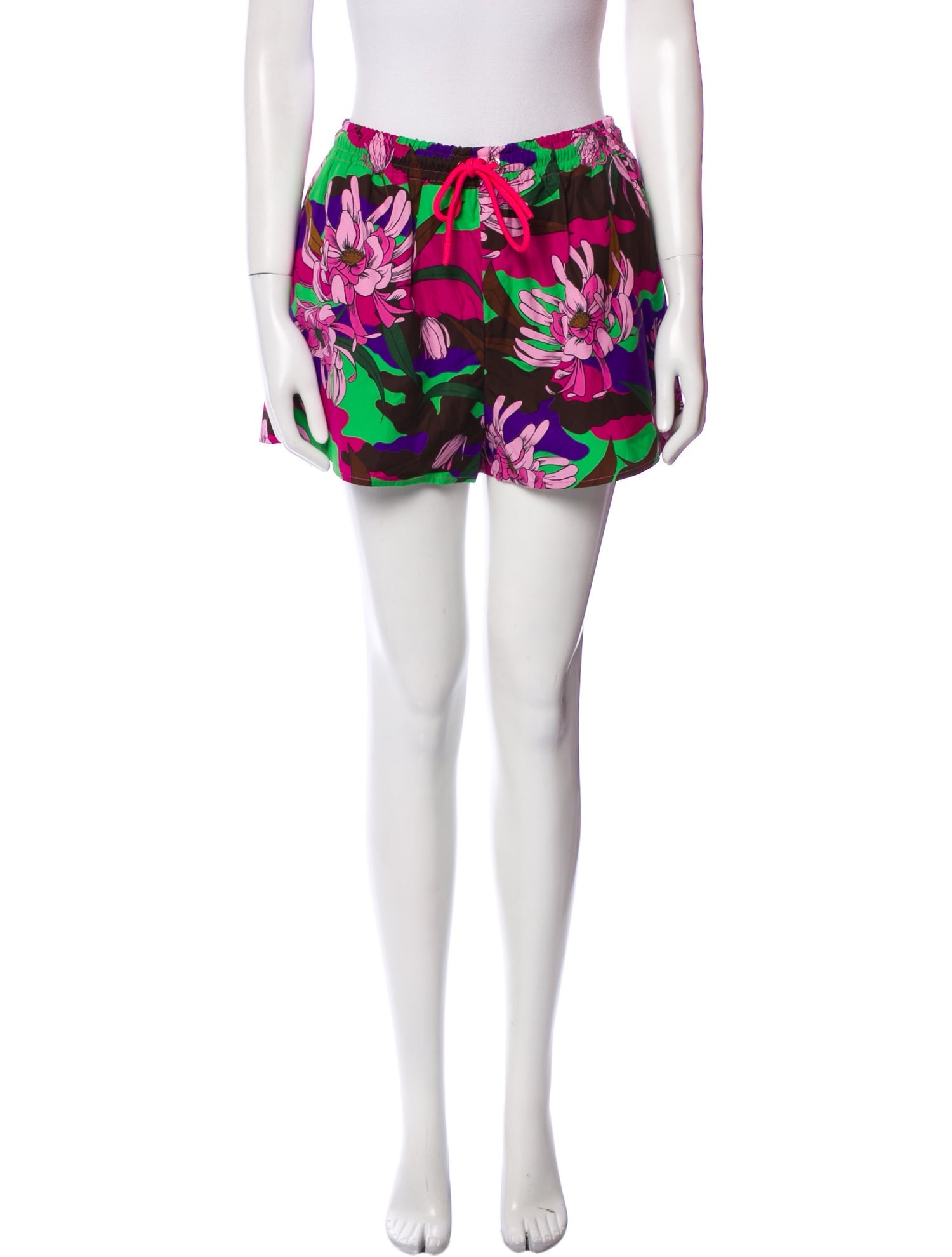 Moncler Floral Print Mini Shorts