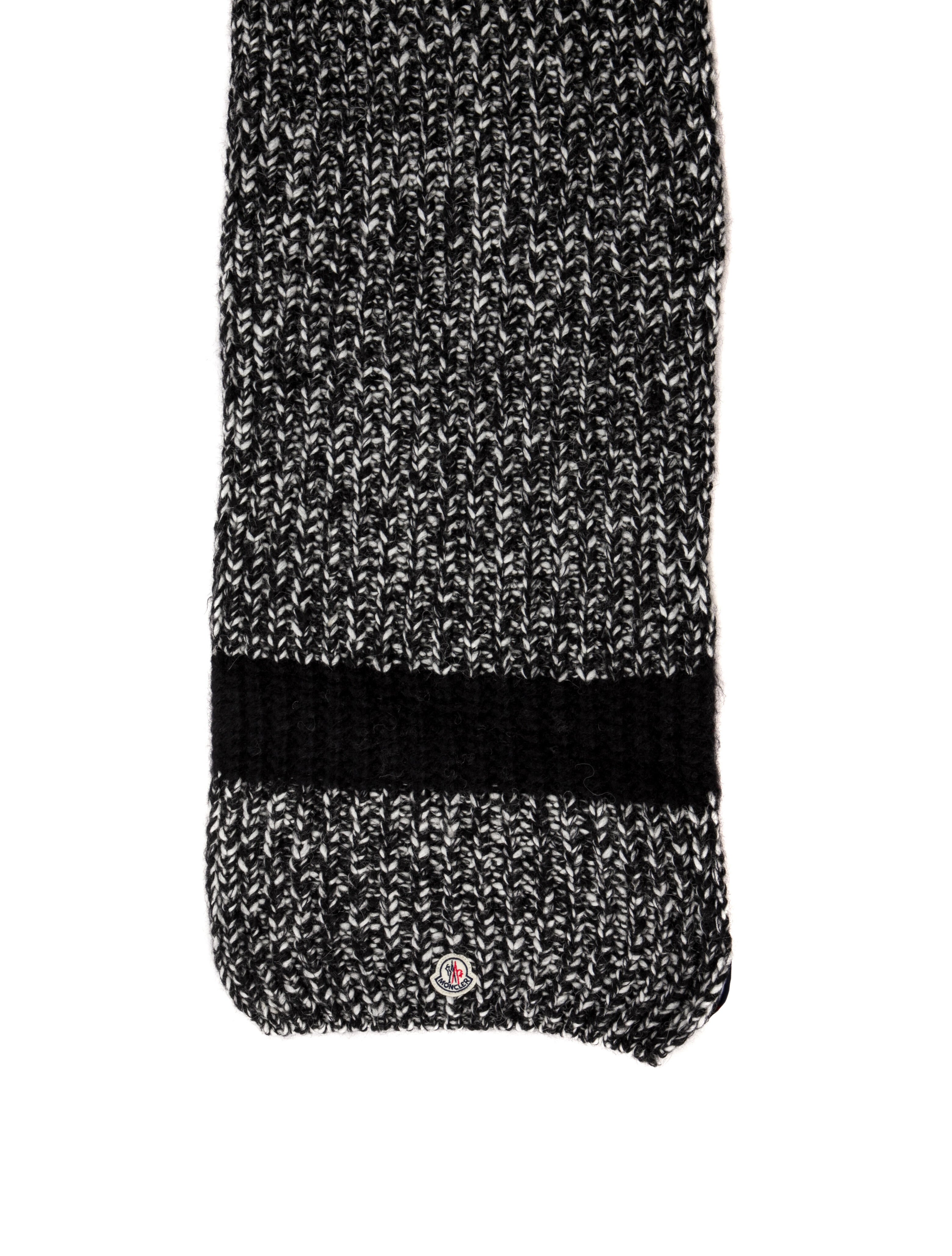 Moncler Acrylic Colorblock Pattern Scarf