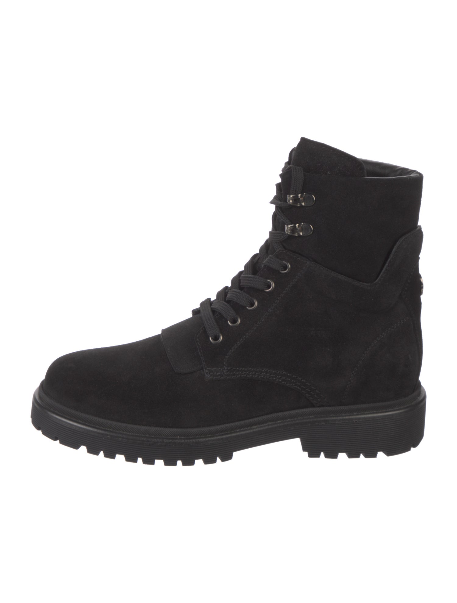 Moncler Suede Combat Boots