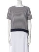 Moncler Striped Crew Neck T-Shirt