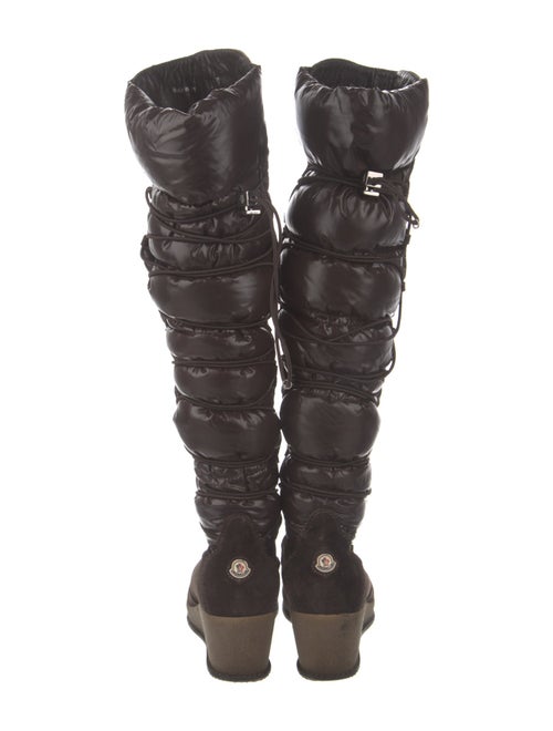 Moncler Suede Lace-Up Boots