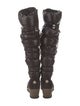 Moncler Suede Lace-Up Boots