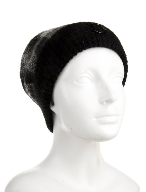 Moncler Plaid Pom-Pom Beanie