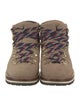Moncler Suede Printed Lace-Up Boots