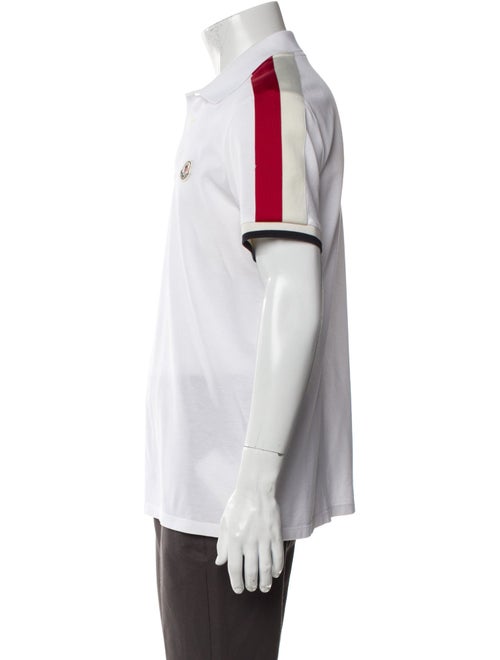 Moncler Striped Collar Polo Shirt