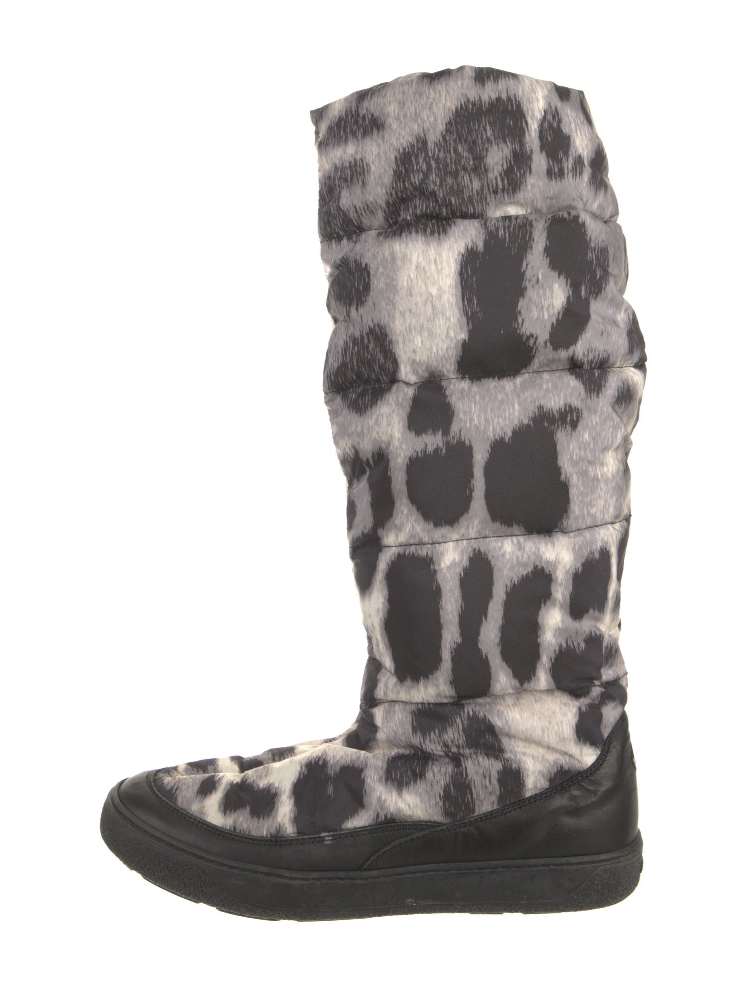 Moncler Down Animal Print Boots