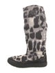 Moncler Down Animal Print Boots