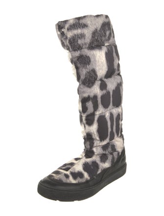 Moncler Down Animal Print Boots