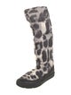 Moncler Down Animal Print Boots