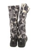 Moncler Down Animal Print Boots