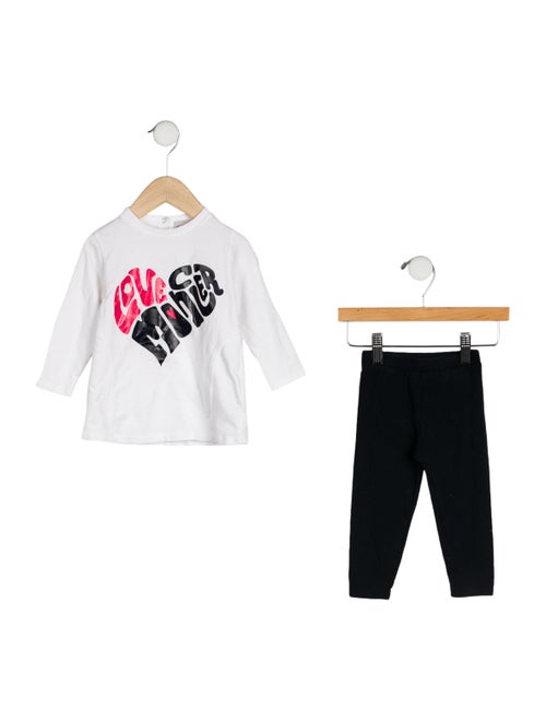 Moncler Girls Pattern Pant Set