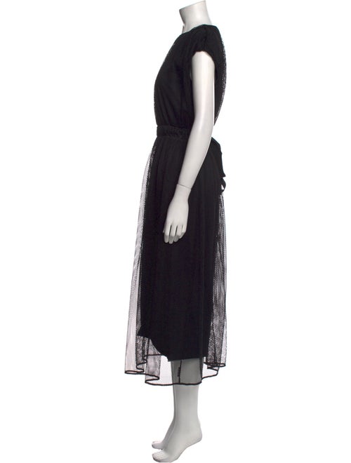 Moncler Crew Neck Long Dress