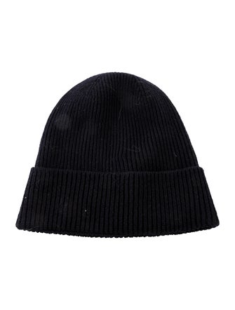 Moncler Blue Knitted Embroidered Beanie