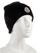 Moncler Blue Knitted Embroidered Beanie