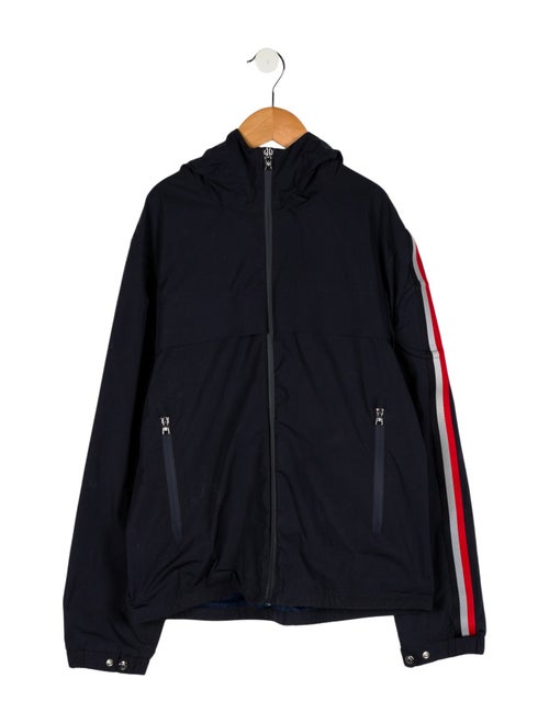 Moncler Boys' Solid Zip Up Jacket