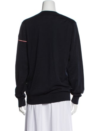 Moncler Virgin Wool V-Neck Sweater