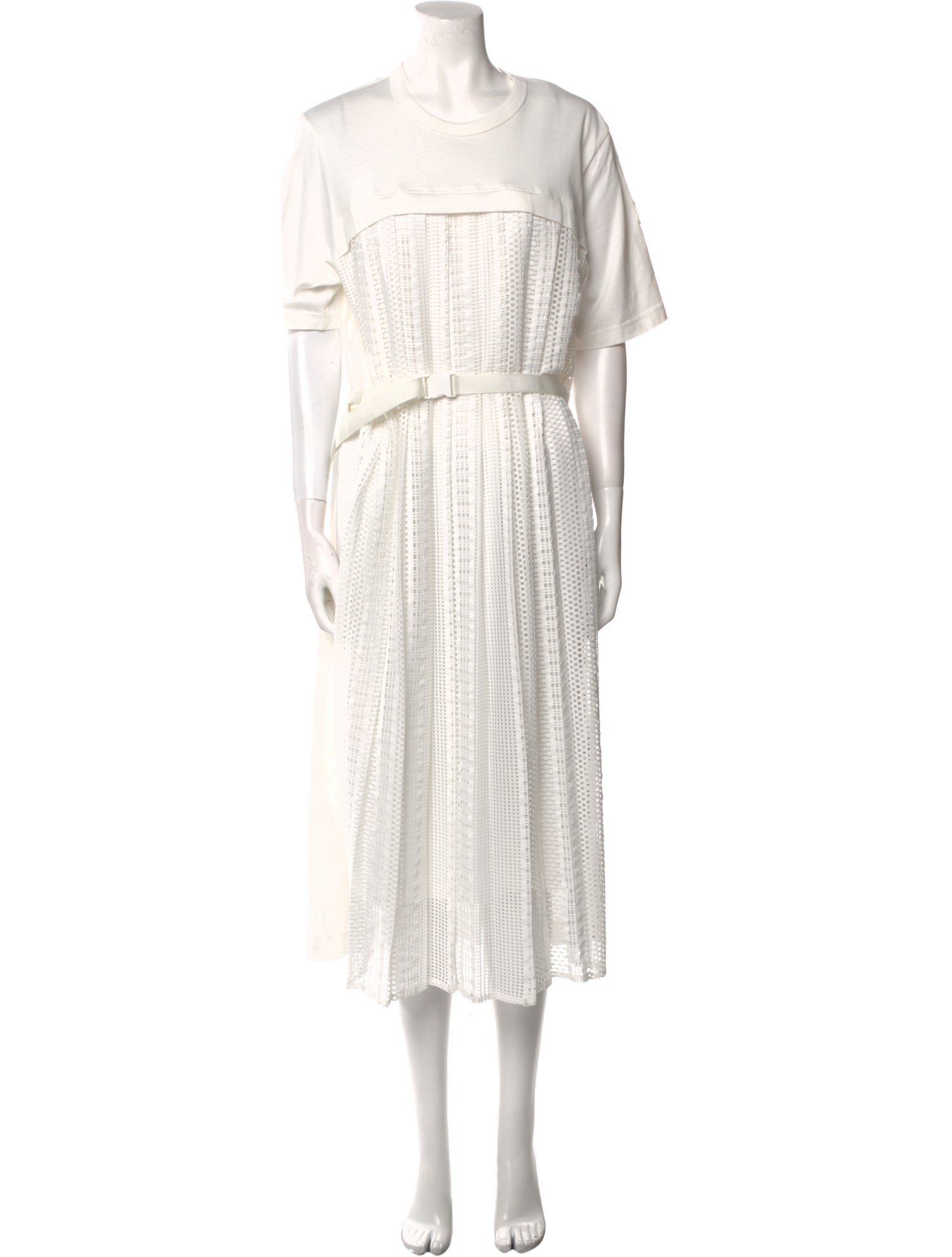 Moncler Crew Neck Long Dress