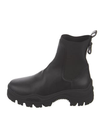 Moncler Leather Chelsea Boots