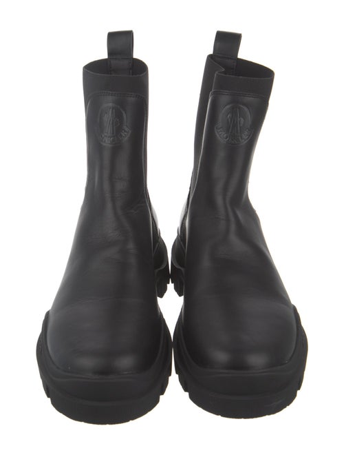 Moncler Leather Chelsea Boots