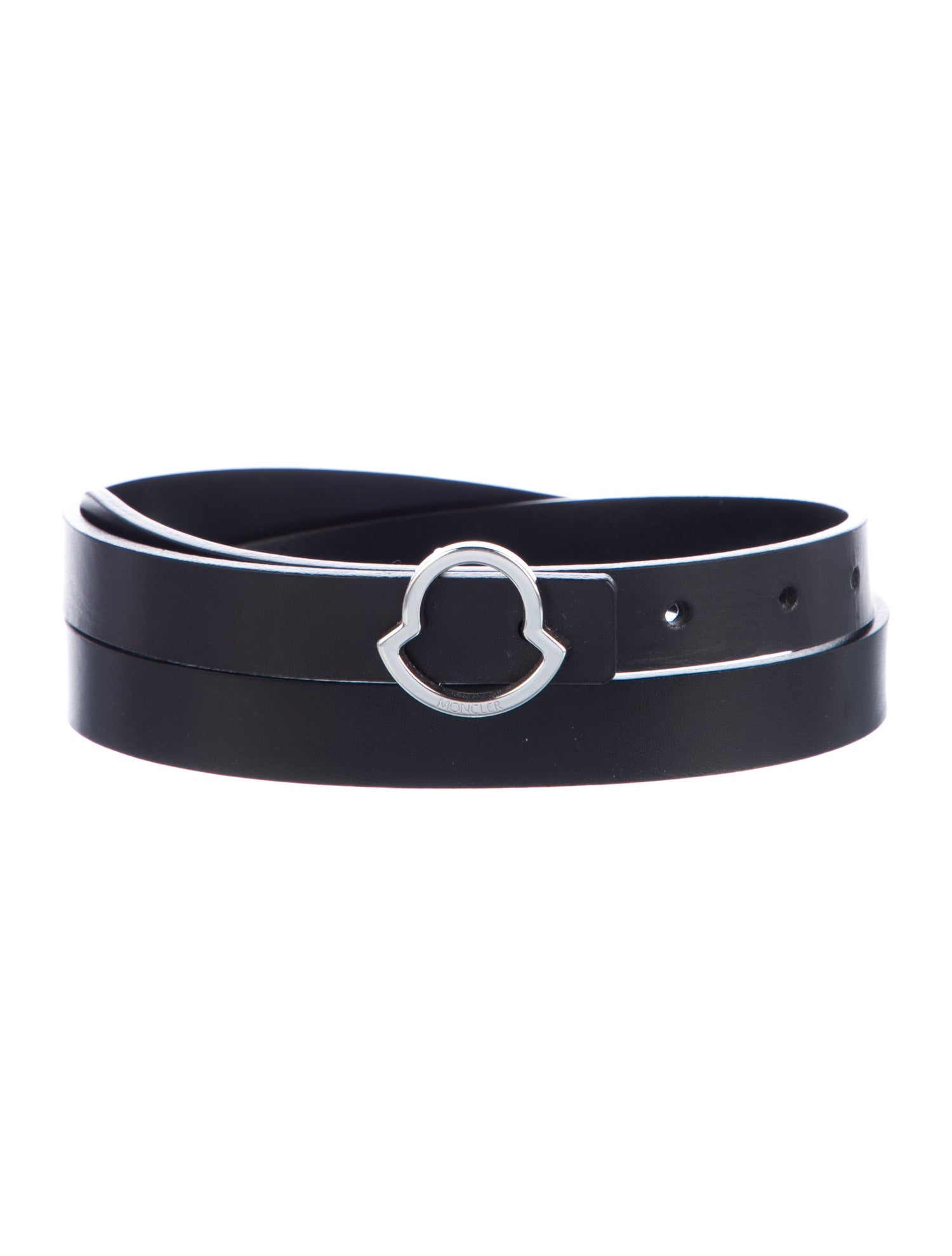 Moncler Skinny Leather Belt
