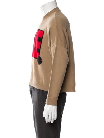 Moncler Virgin Wool Graphic Print Pullover