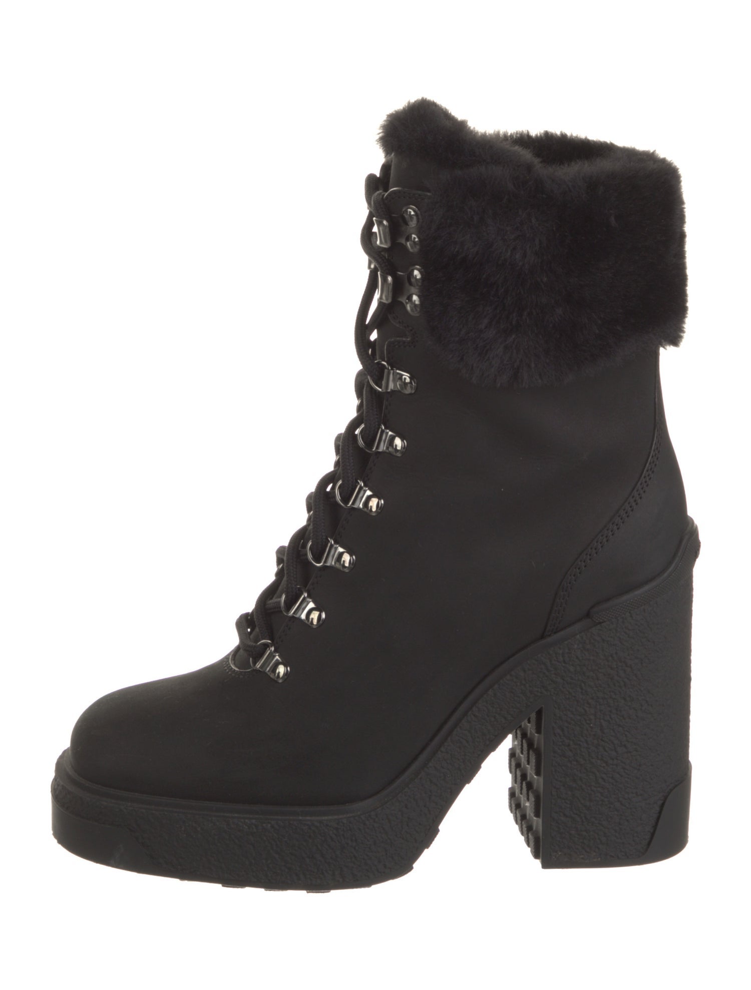 Moncler Claudia Suede Lace-Up Boots