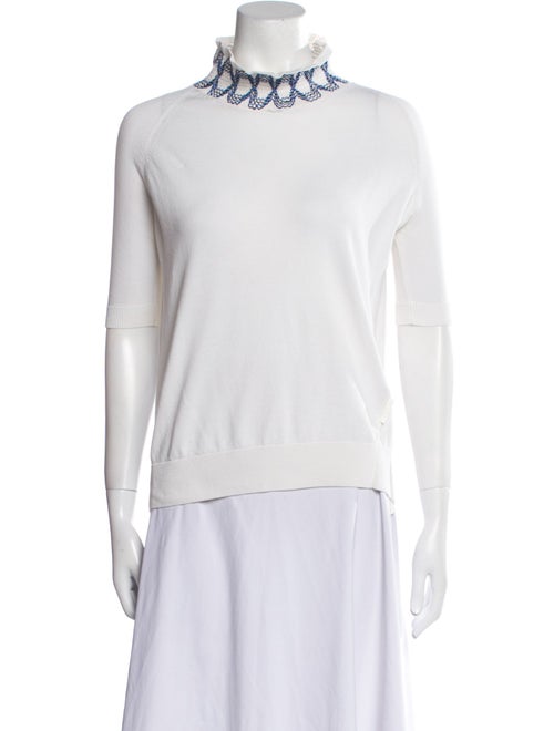 Moncler Mock Neck Short Sleeve Sweatshirt