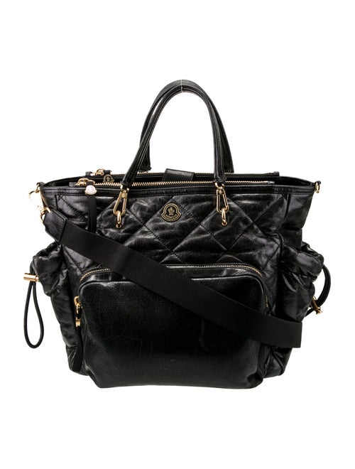 Moncler Leather Weekender Bag