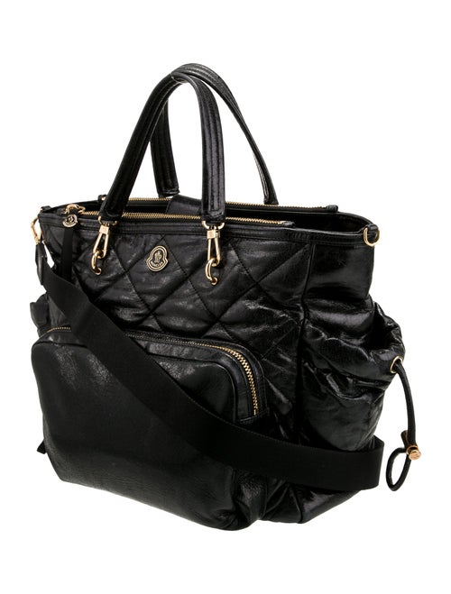 Moncler Leather Weekender Bag