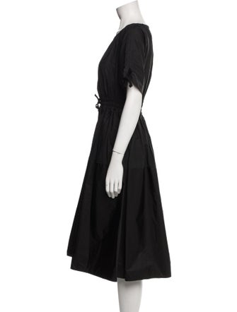 Moncler Scoop Neck Midi Length Dress