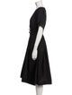 Moncler Scoop Neck Midi Length Dress
