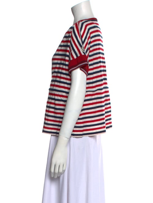 Moncler Striped Bateau Neckline T-Shirt