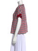 Moncler Striped Bateau Neckline T-Shirt