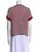 Moncler Striped Bateau Neckline T-Shirt