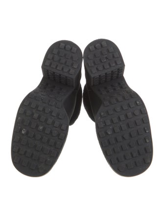 Moncler Suede Faux Fur Trim Lace-Up Boots