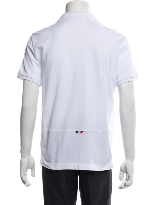 Moncler V-Neck Short Sleeve Polo Shirt