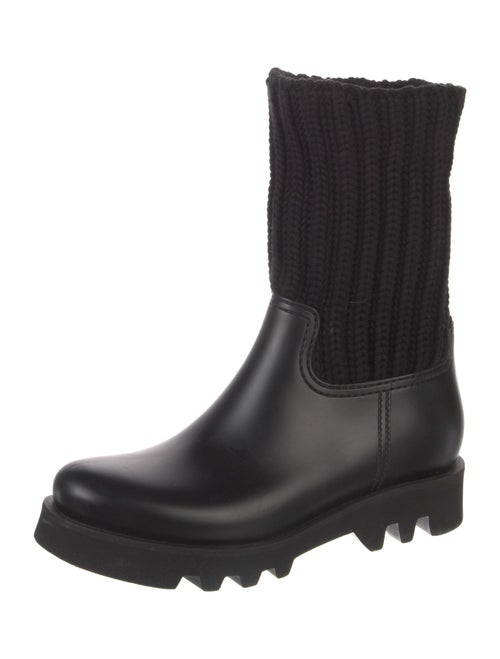 Moncler Leather Rain Boots