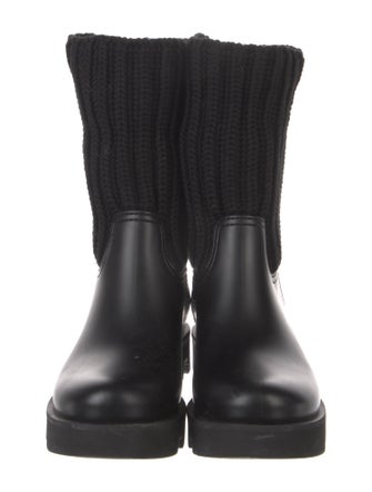 Moncler Leather Rain Boots