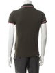 Moncler Striped V-Neck Polo Shirt