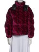 Moncler Printed Faux Fur Jacket