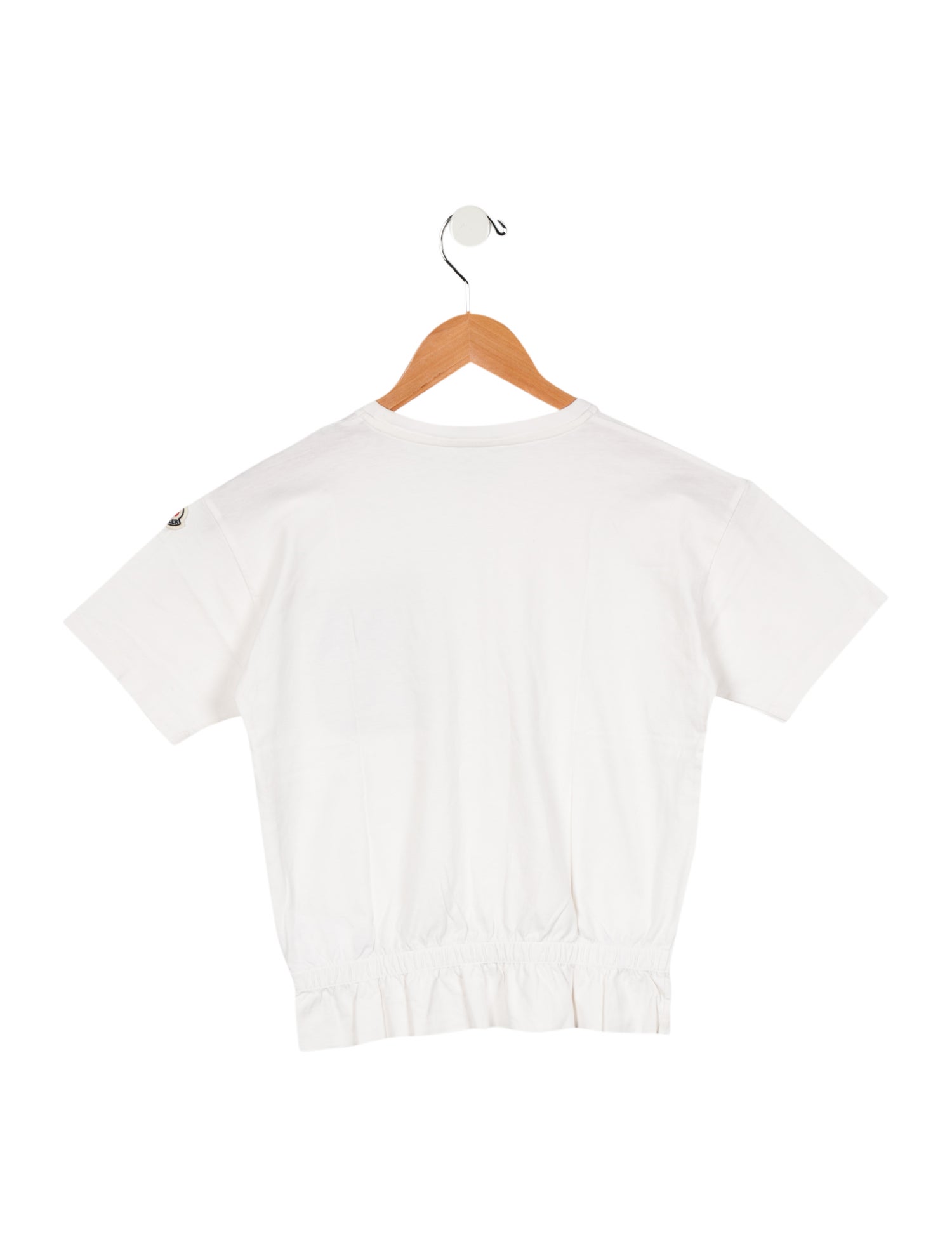 Moncler Girls Solid Woven Ruffle Trim Pants Set