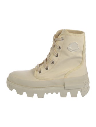 Moncler Canvas Combat Boots