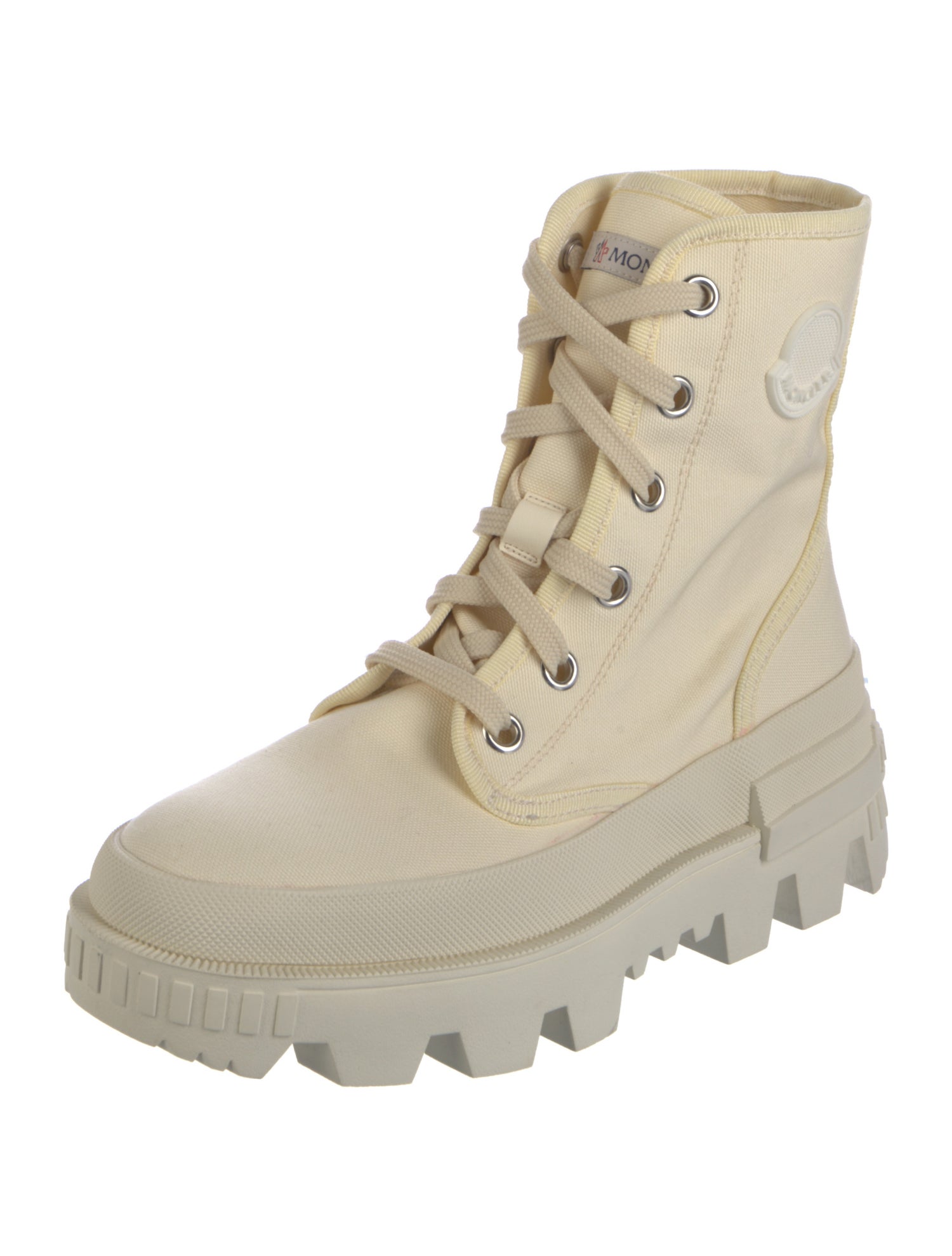 Moncler Canvas Combat Boots