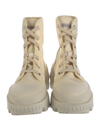 Moncler Canvas Combat Boots