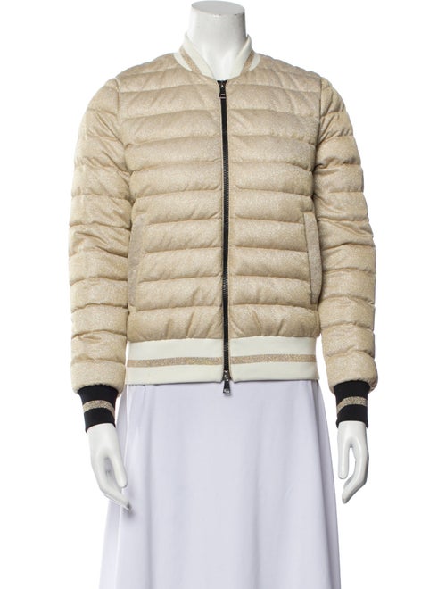 Moncler Striped Bomber Jacket