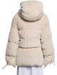 Moncler Striped Faux Fur Jacket