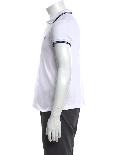 Moncler Striped Collar Polo Shirt